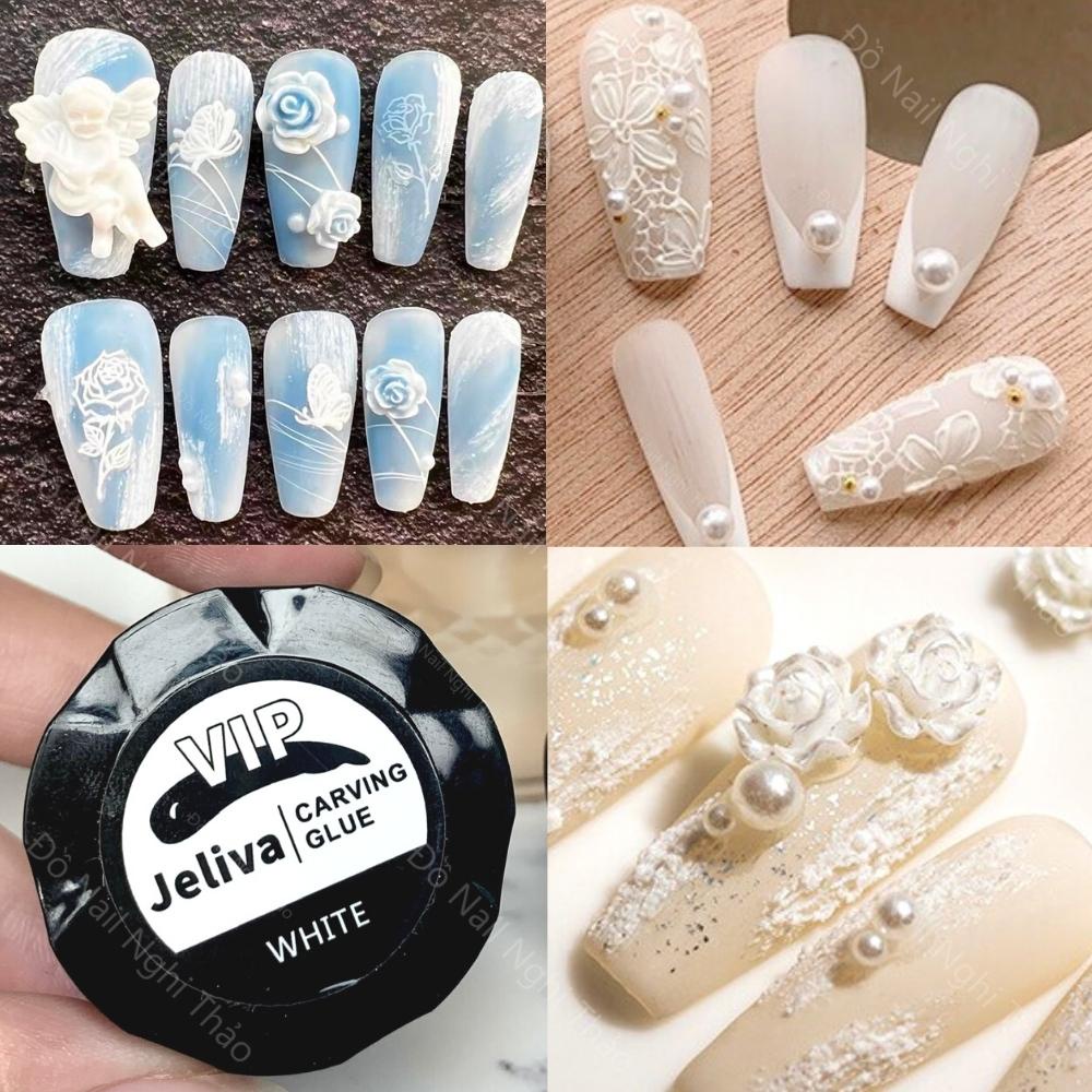 Gel nặn hoa không cần lưu huỳnh Jeliva NGHI THẢO hũ 8g