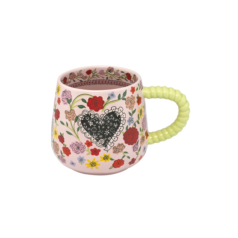 Ly Cốc/Billie Mug with Twisted Handle - Floral Heart Frill