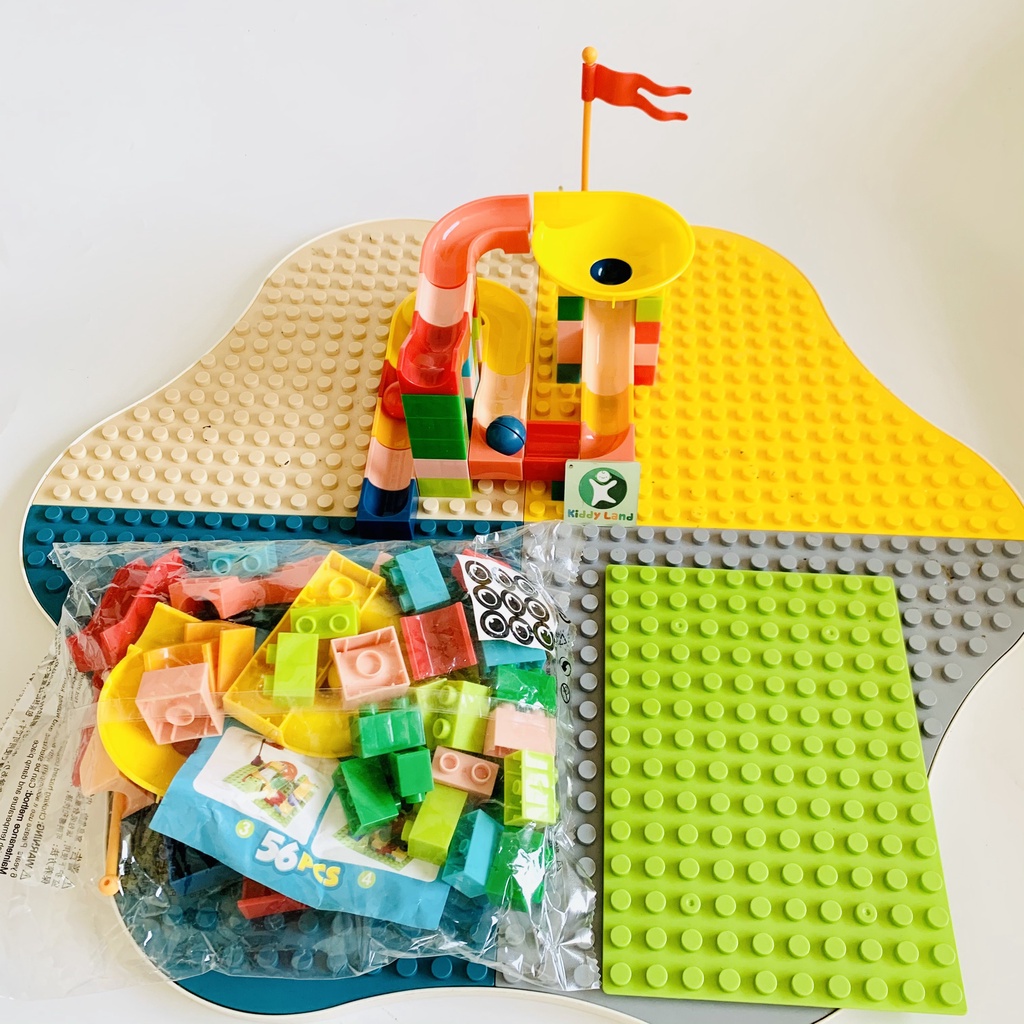 Đồ chơi xếp hình, lắp ráp - Bộ ghép hình cầu trượt thả bi