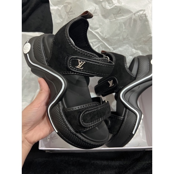 Sandan LV nữ - Hàng QC fullbox - sẵn nâu- xanh- trắng- đen- hồng- kèm video thật