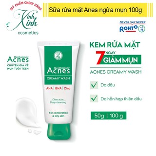 Kem rửa mặt acnes giúp ngừa mụn 100g