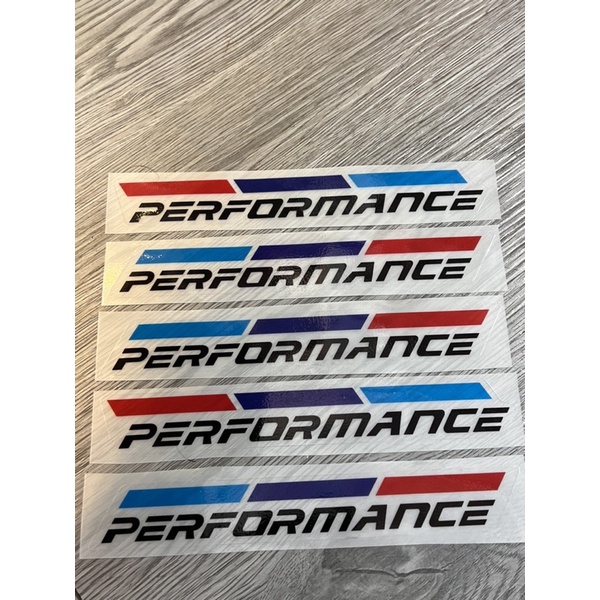 Tem decal logo sticker chữ Performance siêu trong dán trang trí các xe sáng màu