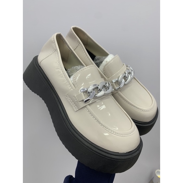 Giày búp bê PLO quai xích nữ da mềm cao cấp Giày tiểu thư xinh đơn giản nhẹ nhàng đi chơi đi học