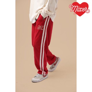 Quần dài MIXER "MIXER Track Pants" ống suông rộng unisex nam nữ chất nỉ da cá