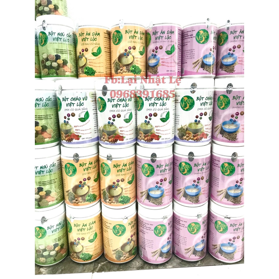 Ngũ cốc, Bột ăn dặm, cháo vỡ bị xước vỏ, móp do vận chuyển .