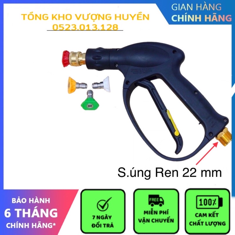 Súng rửa xe , Súng rửa xe áp lực cao kèm béc phun góc độ cao cấp