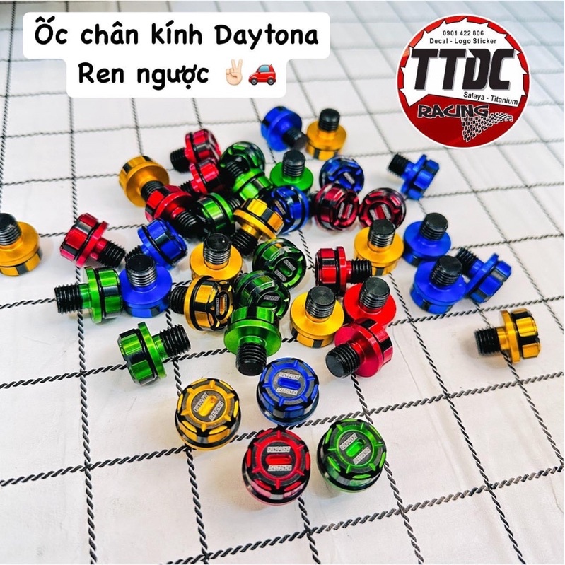 [Giá 1 con] Ốc chân kính Daytona ren Ngược đủ màu ✌