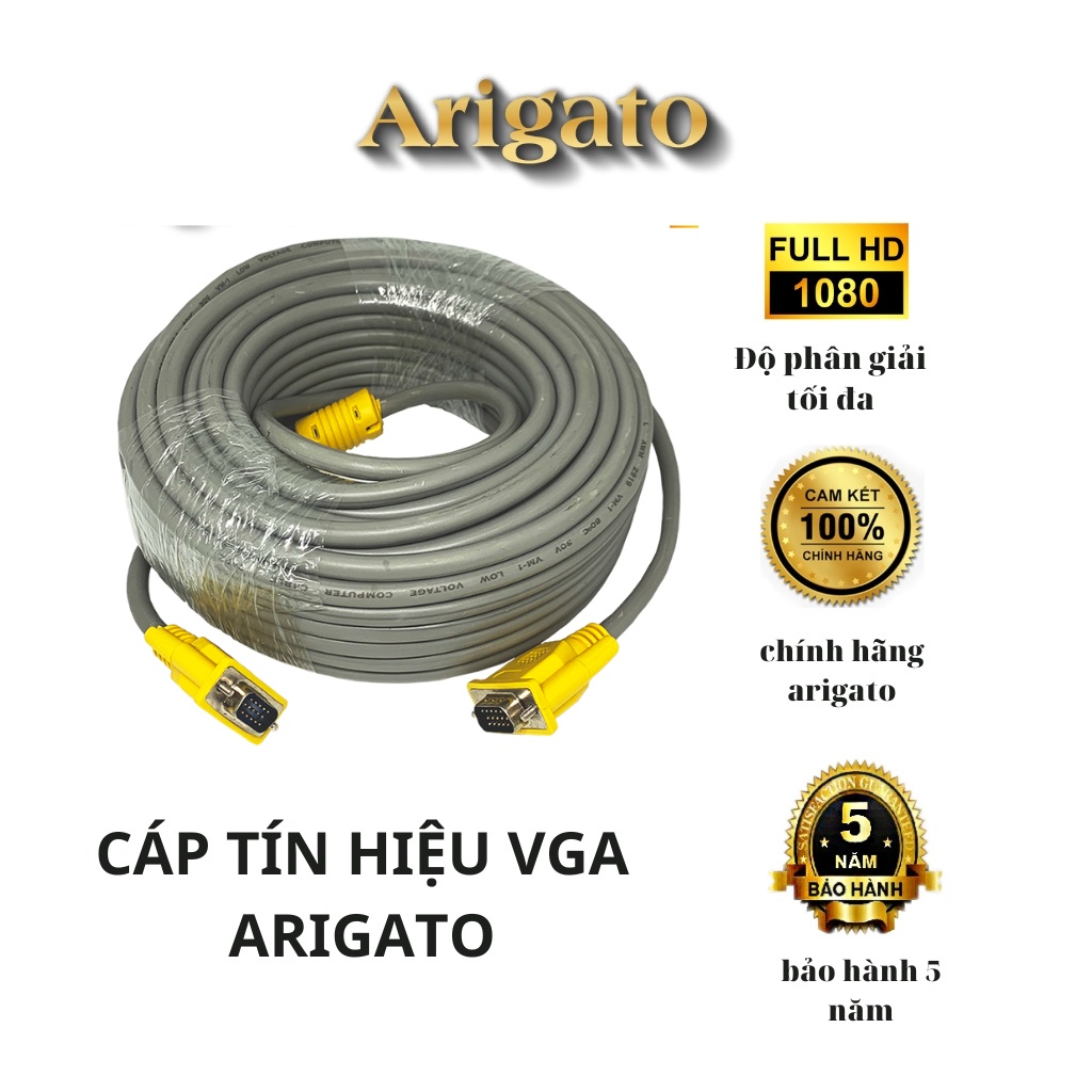 Dây VGA, cáp tín hiệu 10m 15m 20m 25m 30m hàng chuẩn 3+6 chất lượng cao-cáp 2 đầu VGA đực xịn