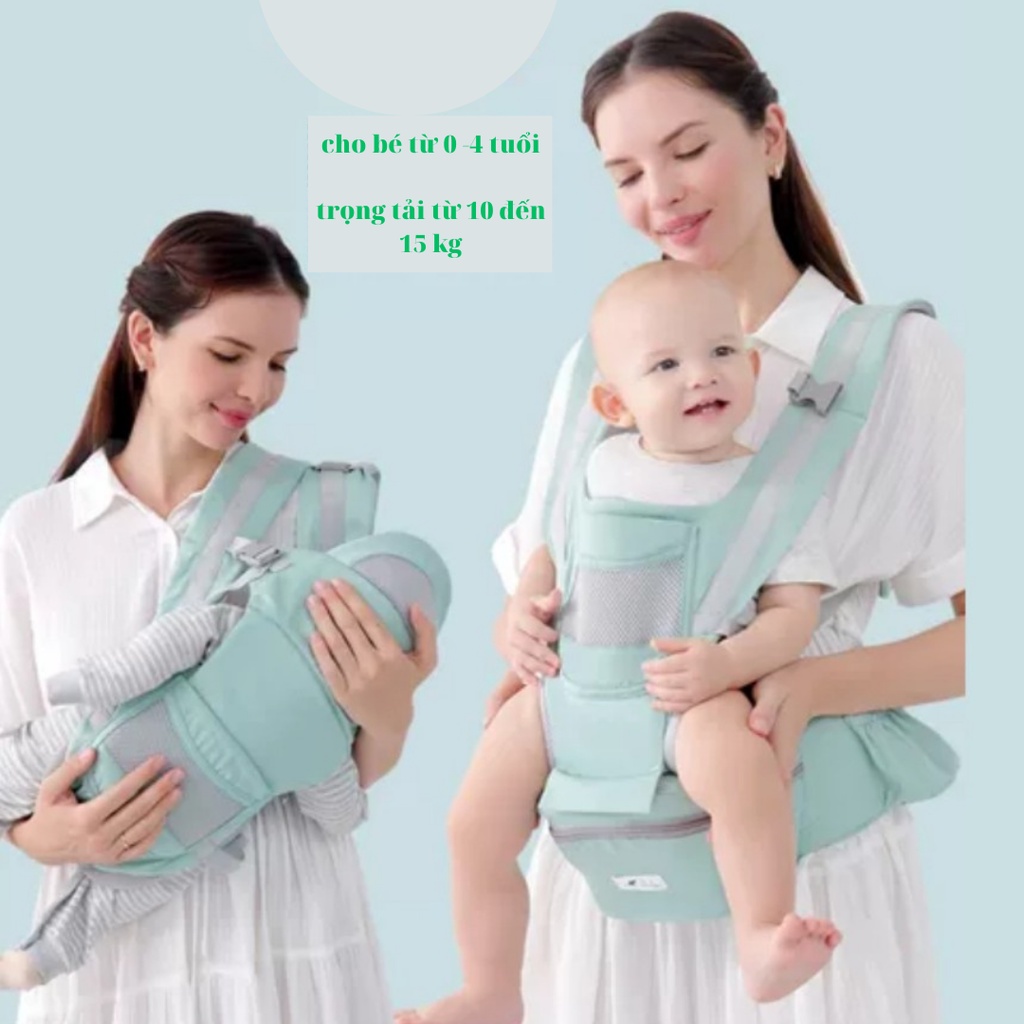 Địu cho bé. địu trẻ em cao cấp 12 tư thế có ghế ngồi tách rời
