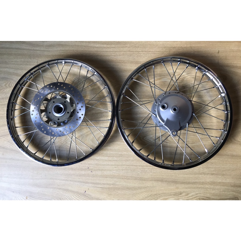 BỘ CĂM ĐÙM NIỀNG-VÀNH NAN SẮT ĐĨA HONDA WAVE ZX FUTURE I GẮN ZIN THEO XE KHÔNG CHÊ CHÁO