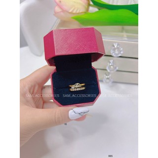 Nhẫn titan hiệu X dạng kép