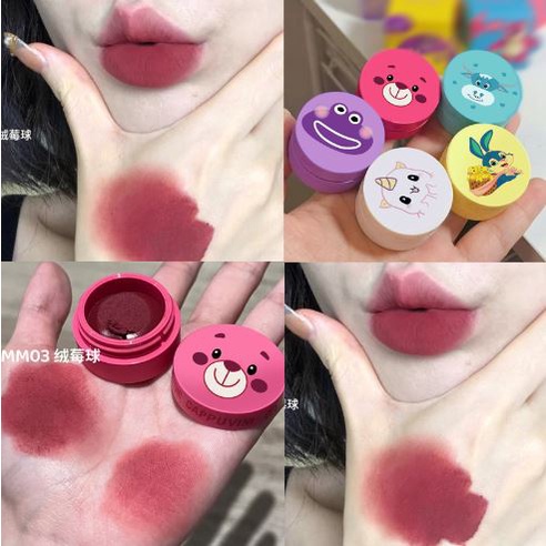 Son kem Cappuvini Zooland Lip Mud dạng hũ dễ thương Cao Cấp