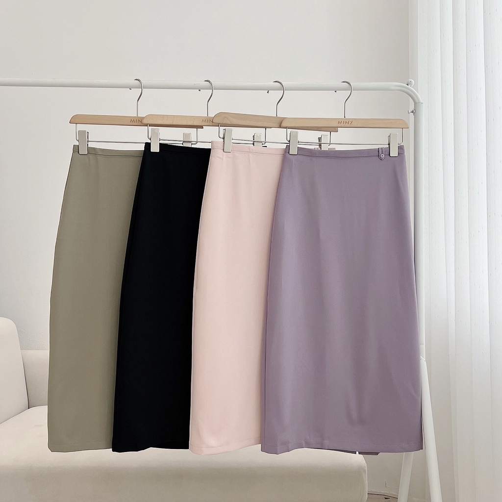 Chân Váy Nữ MINZ STORE Mã 2309, Thiết Kế Cạp Cách Điệu