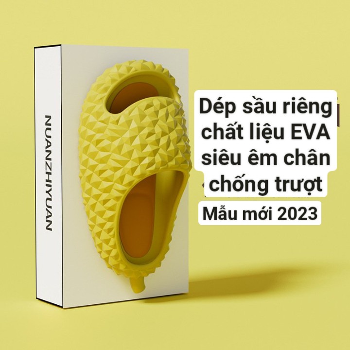 Hàng Loại 1 - Dép Sầu Riêng Nam Nữ Lót Tháo Rời Đi Êm Chân Siêu Nhẹ Chống Trơn Trượt