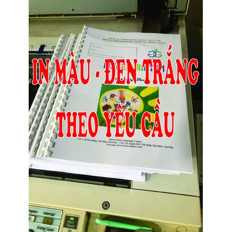 In tài liệu học sinh, sinh viên