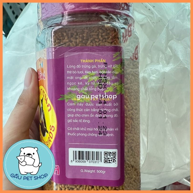 Cám Trứng Bifood đỉnh hủ cho chào mào 500g – Gau.petshop