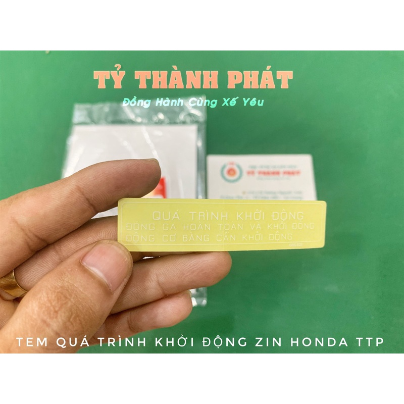 Tem Quá Trình Khởi Động zin ( miếng )