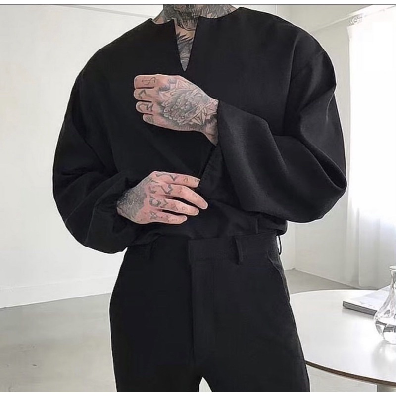 Áo Shirt Nam cổ V Unisex cao cấp