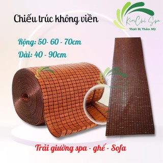 Chiếu trúc không viền trải giường spa, giường gội, ghế, sofa | Chiếu trúc spa