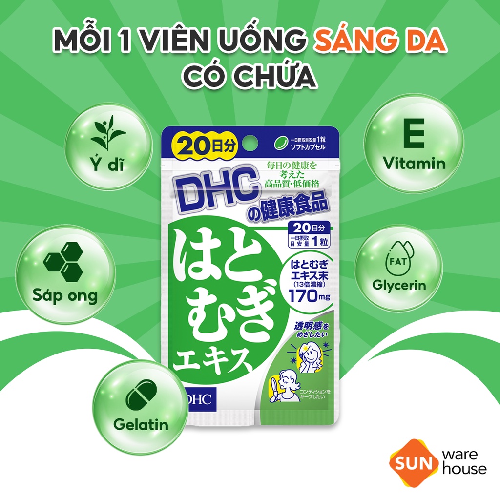 Viên Uống Sáng Da DHC Adlay Extract Khôi Phục Sức Sống Cho Làn Da | BigBuy360 - bigbuy360.vn