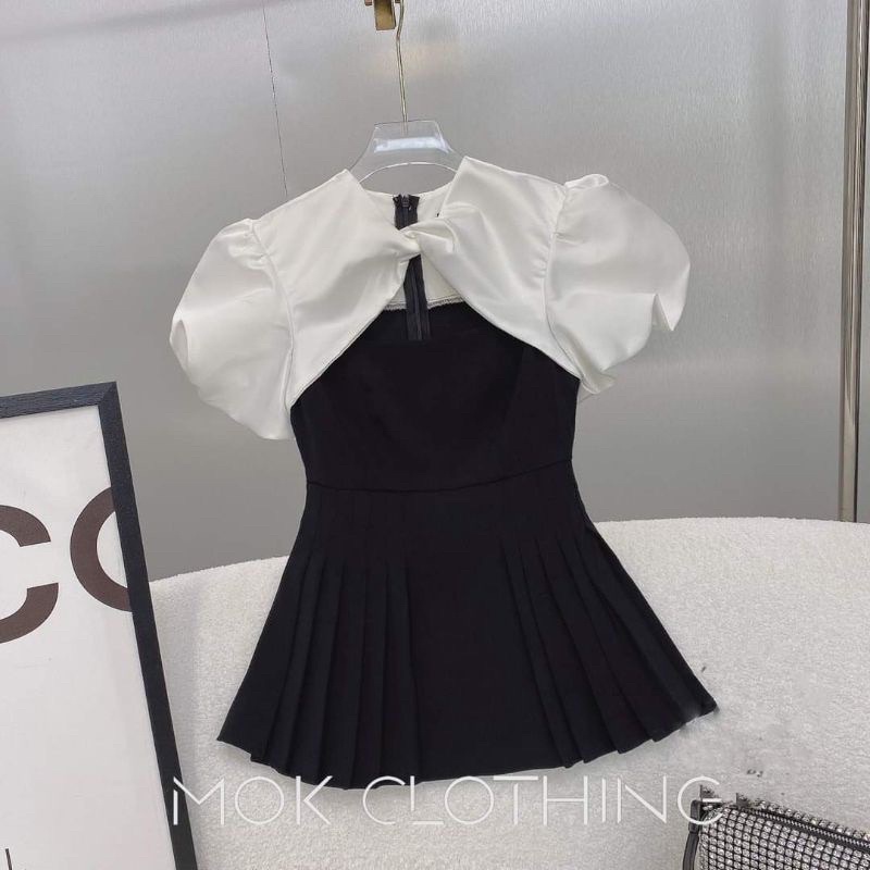 Áo Tacta Tay Phồng Thiết Kế Cao Cấp Xếp Li Hàng Chuẩn Đẹp Loại 1