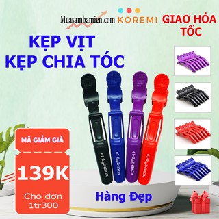 Kẹp mỏ Vịt Chia Tóc  Hỗ trợ trong quá trình làm tóc Hàng Đẹp Chắc Chắn KOREMI