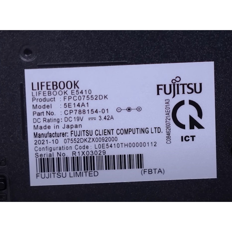 Mới 100% Laptop Fujitsu Lifebook E5410, i3-10110U, Ram 8GB DDR4, SSD 256GB NVMe, 14 LED HD tặng cặp Fujitsu chính hãng | BigBuy360 - bigbuy360.vn