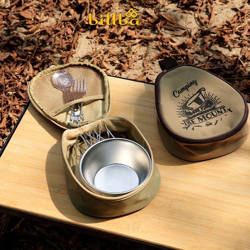 Túi vải Oxford đựng bát chén đi cắm trại dã ngoại ngoài trời 	BB4258 - Billba Camping