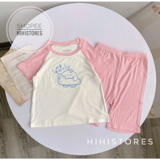 Punchun bộ cộc raglan cho bé SS23