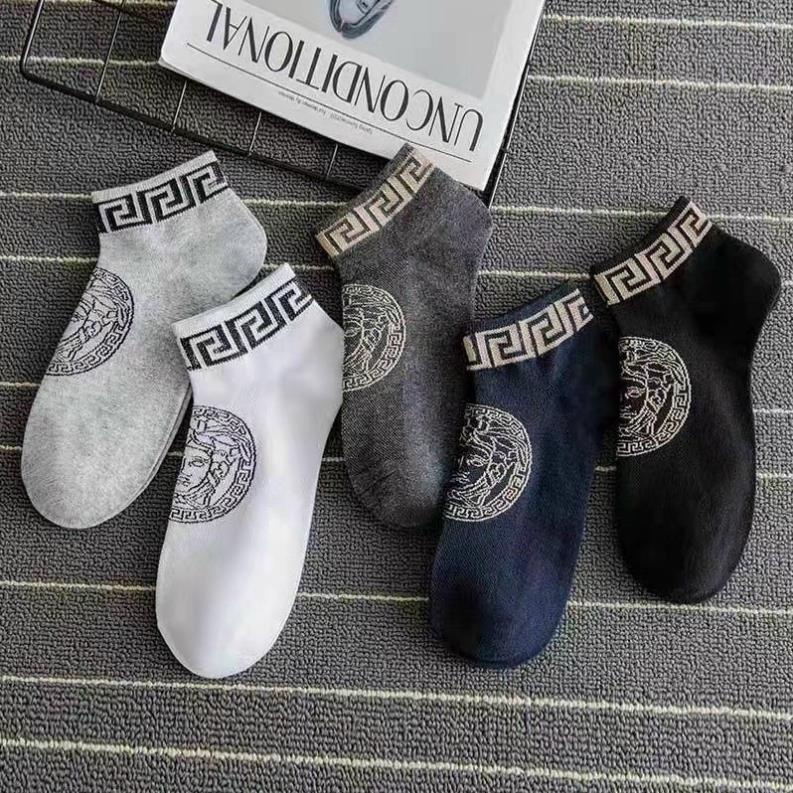 SET 5 Đôi Tất Vớ Nam Nữ Ver Cổ Ngắn Thời Trang, Thoáng Khí, Co Giãn Tốt