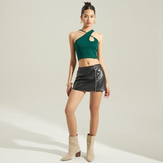Áo Croptop Ôm Thun Cổ Yếm, Sexy, Trẻ Trung, Co Giãn - Maybi Chính Hãng