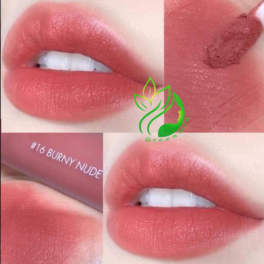 Son Romand Kem Lì Zero Velvet Tint Màu 16 Burny Nude Hồng Đất lạnh Cổ Điển 5ML  ️