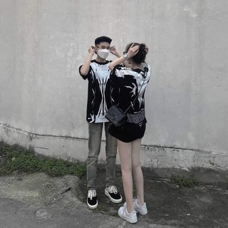 Áo thun unisex áo thun nam nữ oversize from rộng tay lỡ cá tính