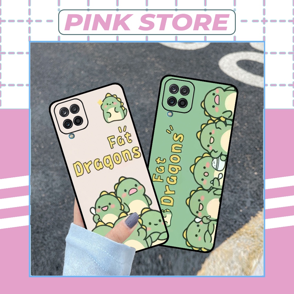 Ốp lưng Samsung A12 / M12 / A22 4G / A22 5G / M32 siêu đẹp in hình khủng long chibi dễ thương