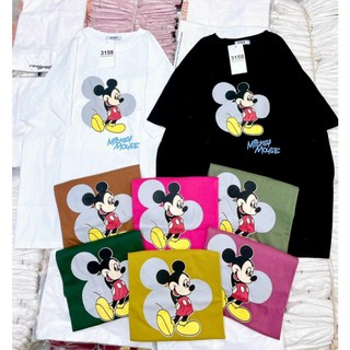 Áo cotton khô mickey, Áo 3158 freesize 40 - 70kg