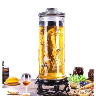 Bình ngâm sâm trụ rồng 12 lít có van