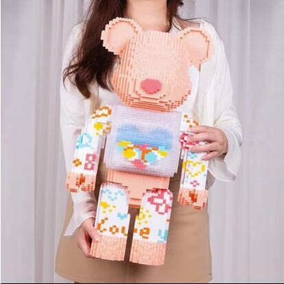 Lego gấu bearbrick 50cm TẶNG BÚA VÀ ĐÈN - UniLabel