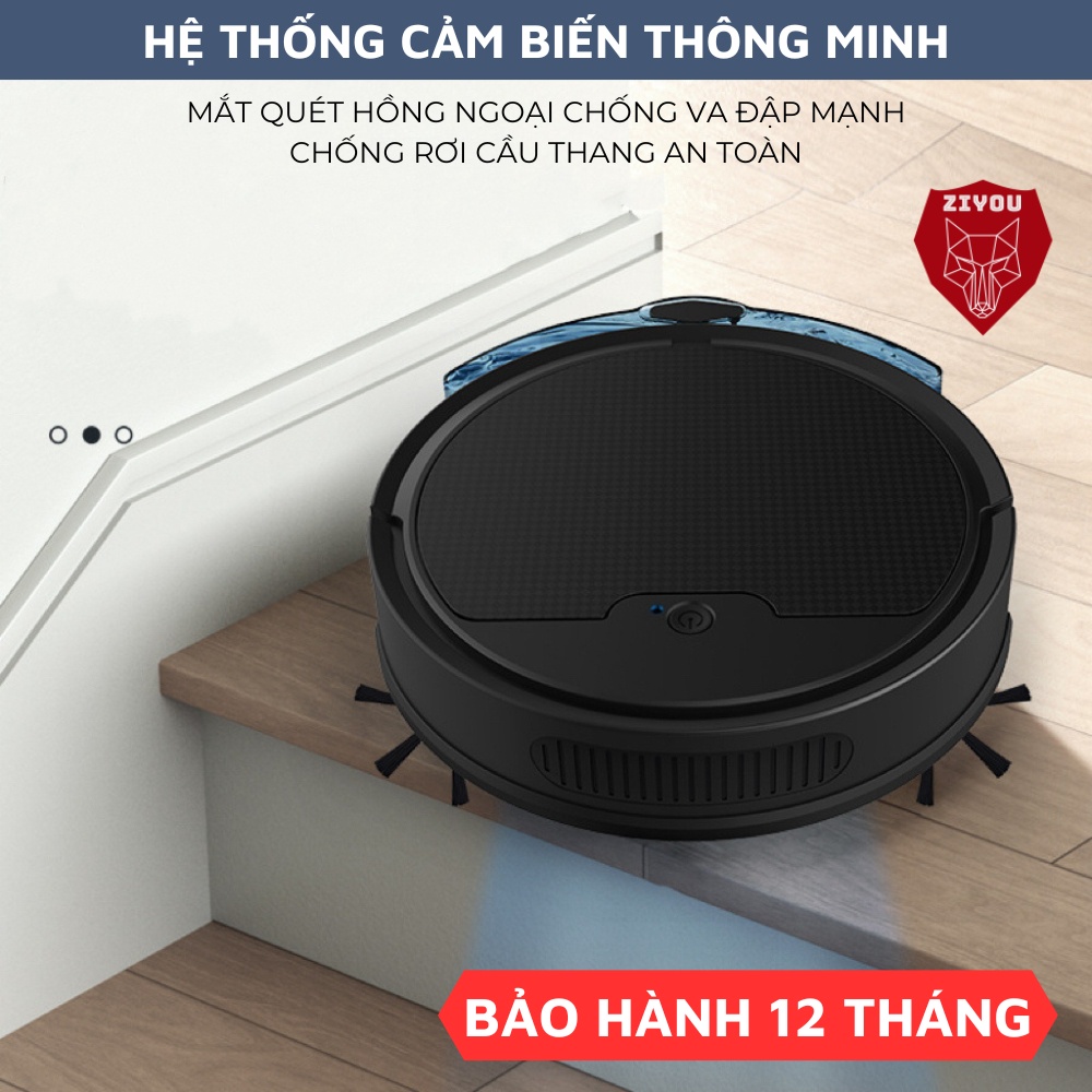 Robot Hút Bụi Lau Nhà Đa Năng Thông Minh Ziyou 8S-MAX Lực Hút Siêu Mạnh Cảm Biến Thông Minh Pin Sạc Bản Nâng Cấp 2023