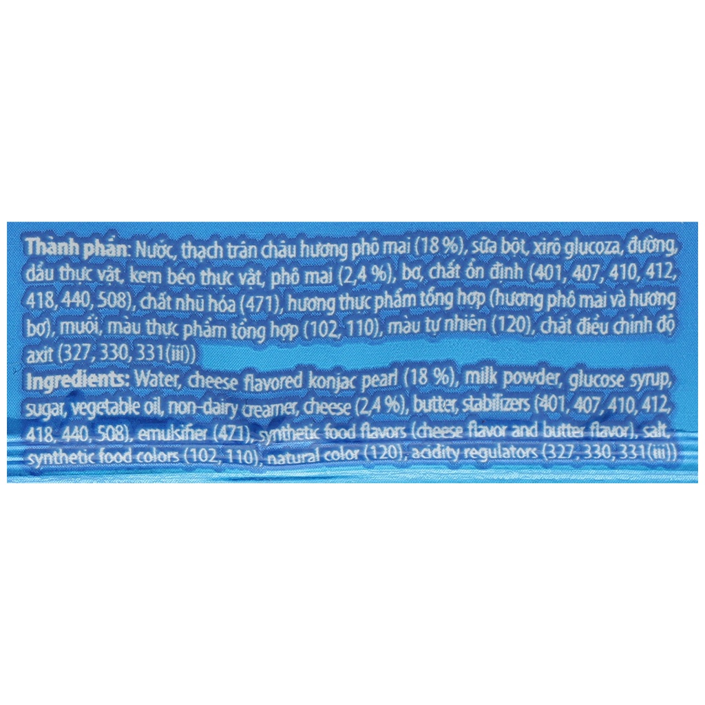 SET 10 QUE - Kem que phô mai trân châu hoàng kim Celano 65g