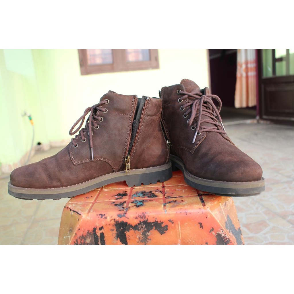 Giày Timberland Mens Alden Brook Side Zip Waterproof Boot - A27YM - Brown