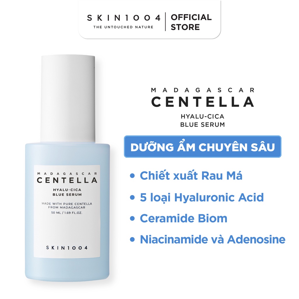 Tinh chất cấp ẩm Skin1004 Madagascar Centella Hyalucica Blue Serum 50ml