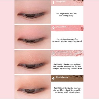 (CÓ VAT) Bảng Phấn Mắt 4 Ô ROMAND Better Than Eyes 6.5g