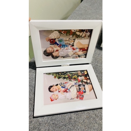 Khung hình đôi viền 3cm gập dạng quyển sách
