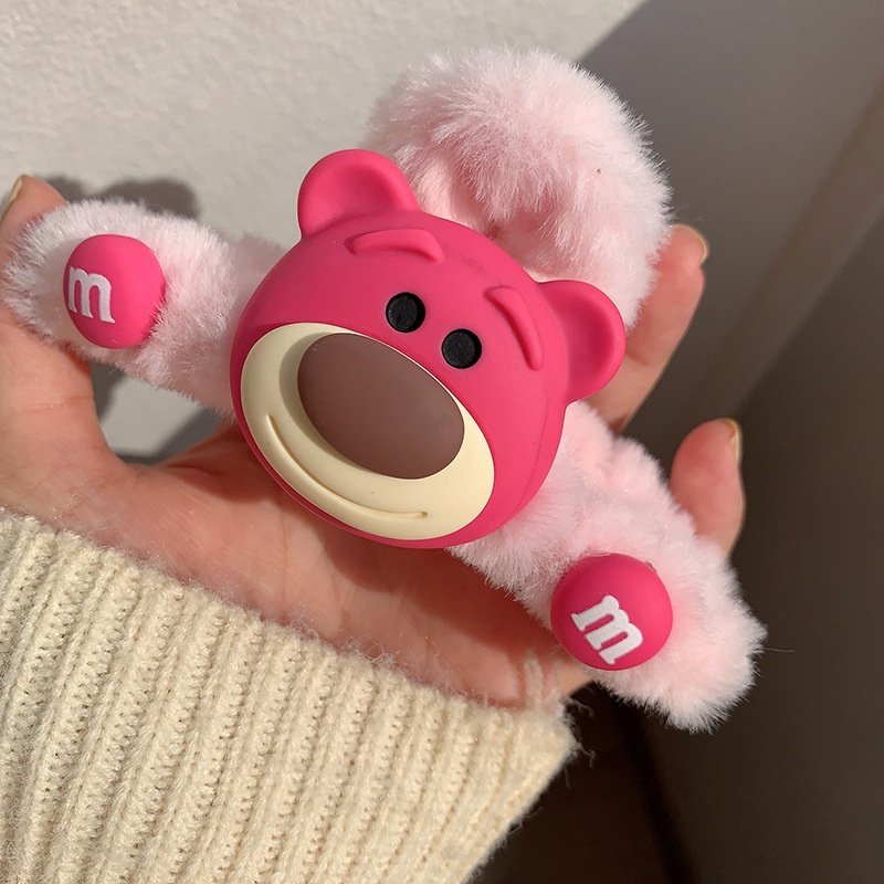 Kẹp Tóc Phối Lông Gấu Lớn Thời Trang Hàn Quốc Dành Cho Nữ