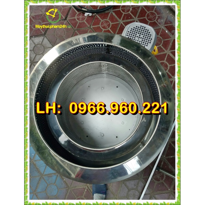 Máy vắt ly tâm 2 vỏ inox motor 1,1kw siêu khỏe, vắt siêu kiệt