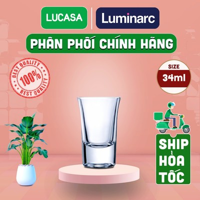 Ly Rượu Thủy Tinh Luminarc Hot Shot 34ml - L1902 | Phân Phối Chính Hãng