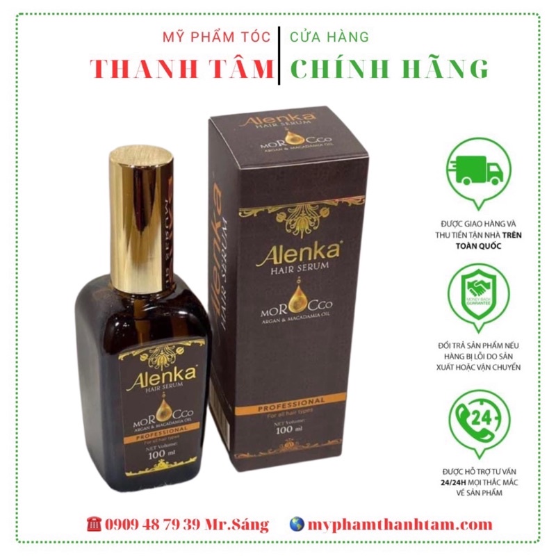 Tinh dầu dưỡng tóc, giữ nếp tóc uốn Alenka Hair Serum 100ml