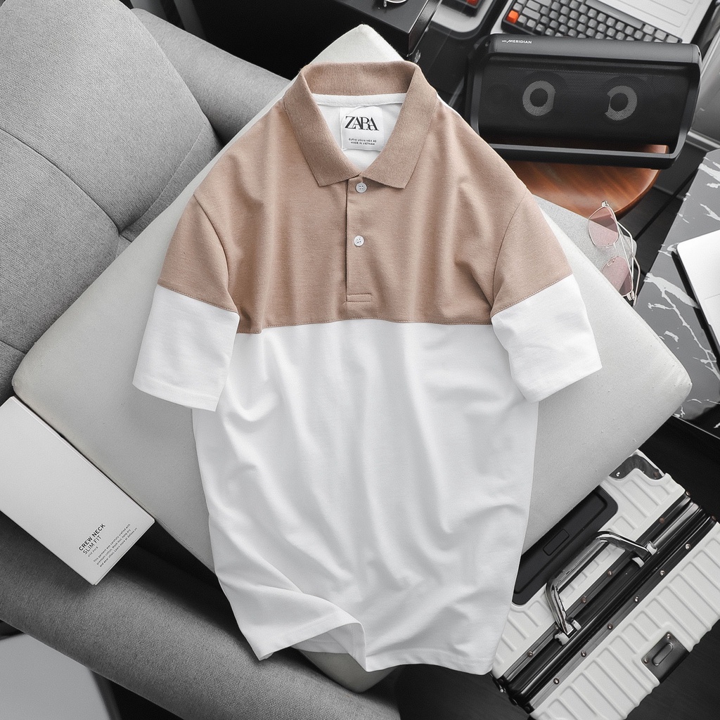 Áo thun polo  Shirt With Colorblock.