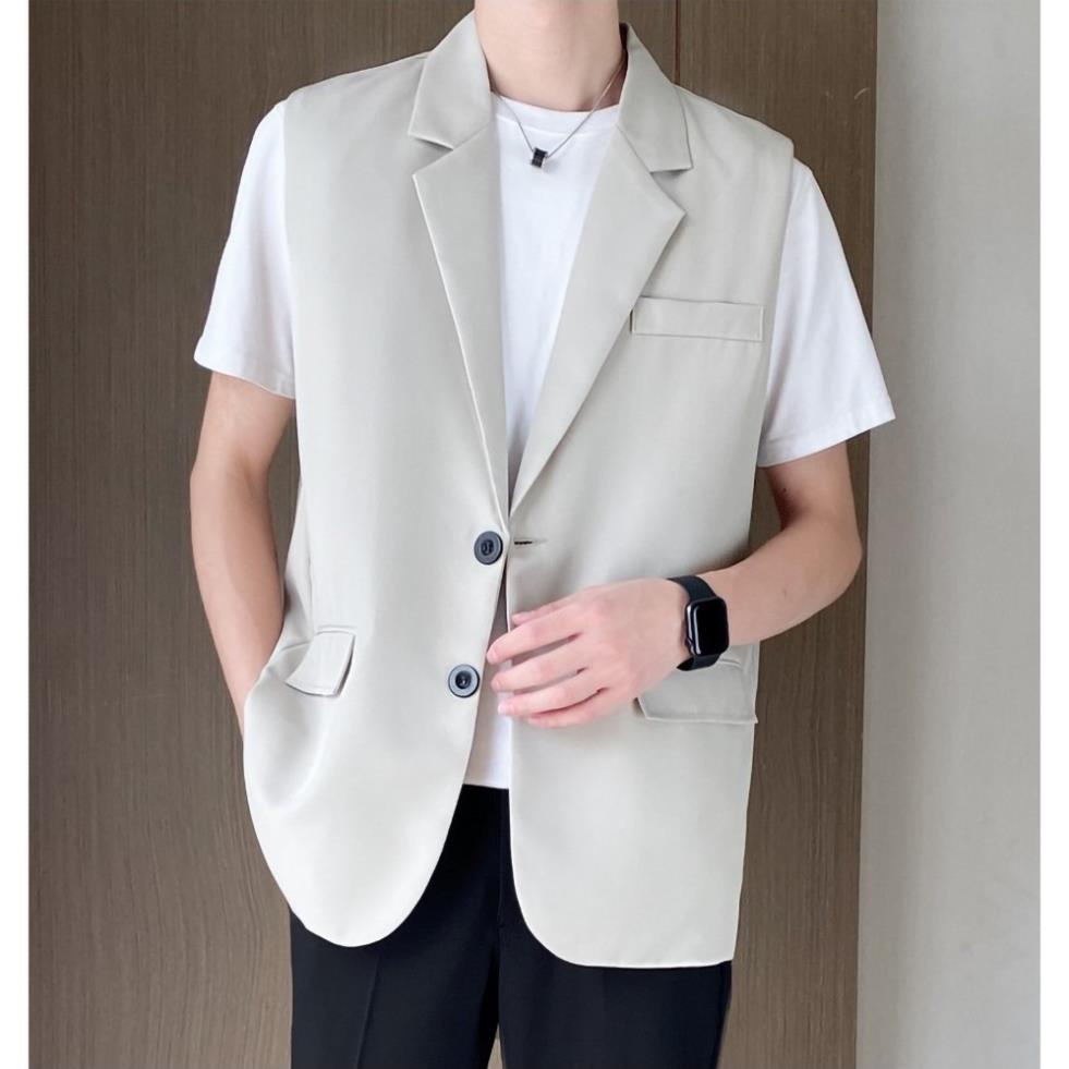 Áo Vest nam dáng suông phong cách Hàn phù hợp mọi lứa tuổi N47