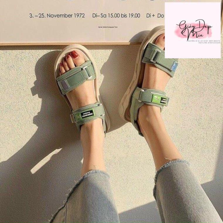 Sandal nữ quai dán chữ Fin Hot Trend
